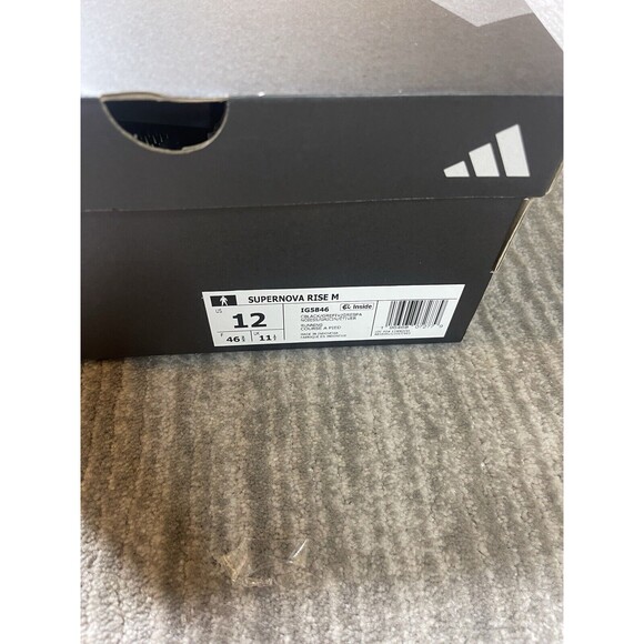 Adidas Supernova Rise M Shoes Men’s 12 Black Green Running Cushion Lightweight main image 4